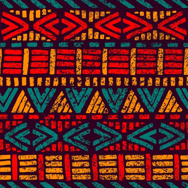 Seamless striped pattern. Grunge texture. Ethnic and tribal moti