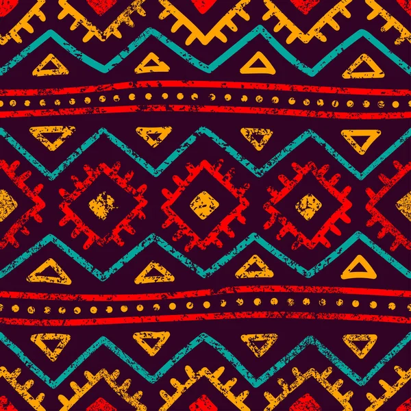 Kusursuz kabile düzeni. Grunge dokusu. Bohem stili yazdırma.