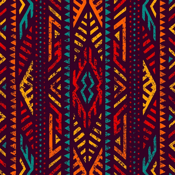 Kusursuz etnik süs. Aztek ve kabile motifleri. Elle çizilmiş bir süs. Mavi, mor, sarı, kırmızı ve turuncu renkler. Tekstil için yazdır.