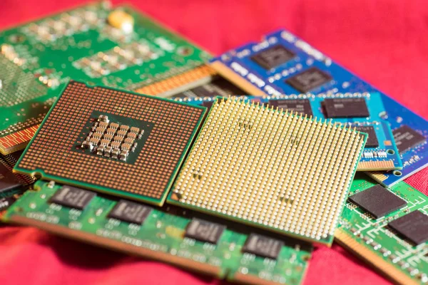 Two CPUs with RAM — Stock Photo, Image