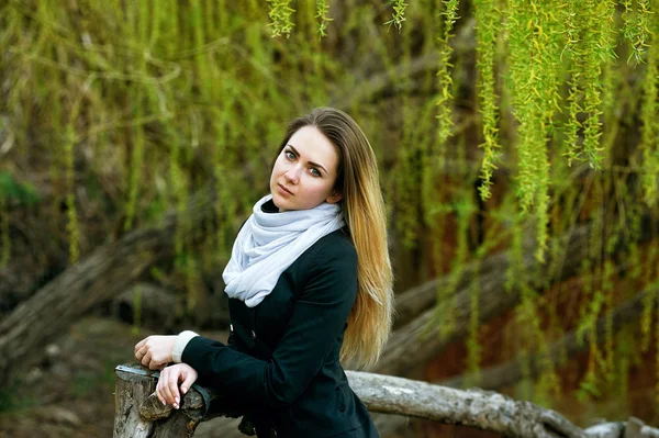 Retrato de una hermosa chica en la naturaleza —  Fotos de Stock