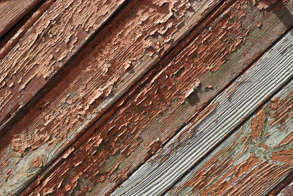 Ragment από ξύλινες σανίδες με παλαιό χρώμα — Φωτογραφία Αρχείου
