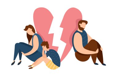 Aile içi çatışma ya da ilişki sorunu taşıyıcı kavramı. Yıkılmış evlilik. Çocuklarla karı koca arasındaki anlaşmazlıklar. İnsanları ayırmak. Aile kavgası. Çocuklar depresyon ve üzüntü