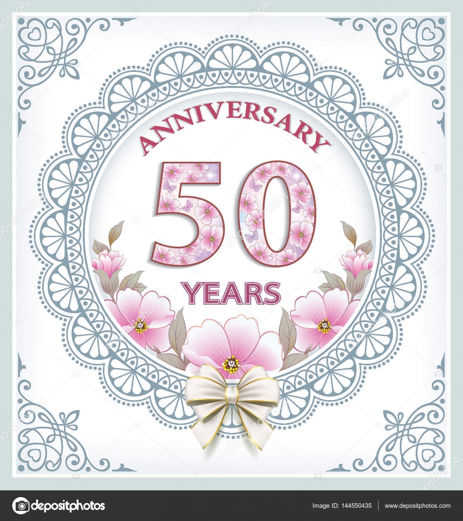 Carte Anniversaire 50 Ans Image Vectorielle Par Seriga C Illustration Carte Anniversaire 50 Ans Image Vectorielle Par Seriga C Illustration