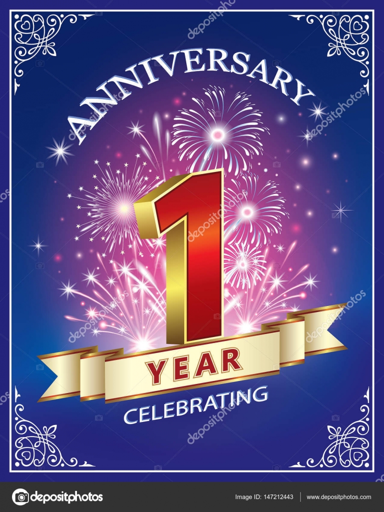 Carte Anniversaire 1 An Image Vectorielle Par Seriga C Illustration Carte Anniversaire 1 An Image Vectorielle Par Seriga C Illustration
