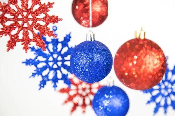 Natal e Ano Novo fundo colorido — Fotografia de Stock