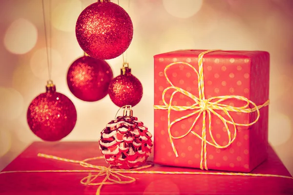 Červená vánoční detaily — Stock fotografie