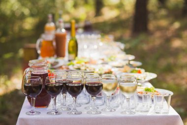 Açık havada parti ya da piknik için catering
