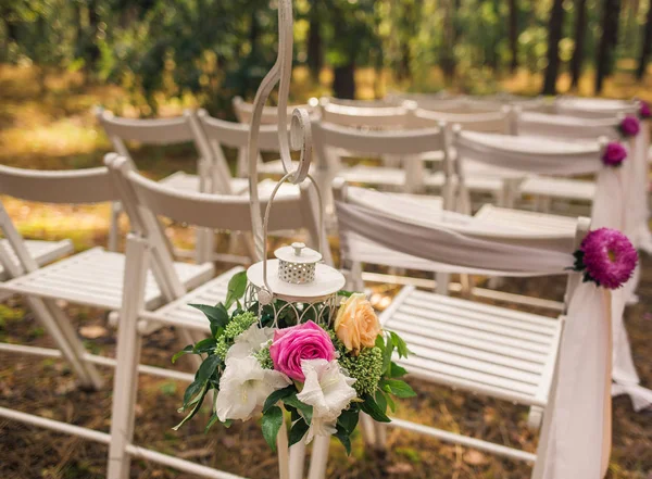 Elemente florale elegante ale decoratiunilor de nunta — Fotografie, imagine de stoc