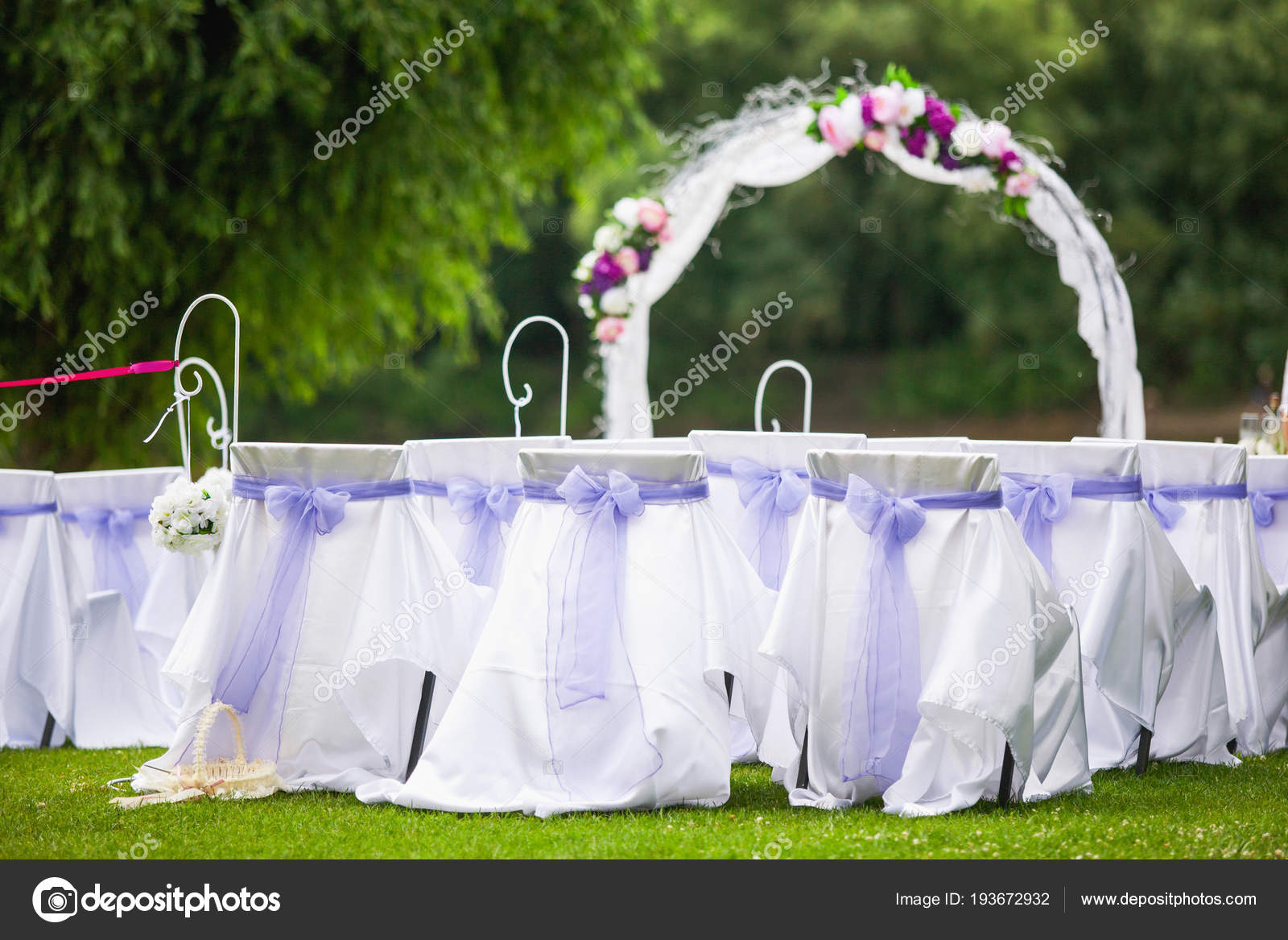 Purple Blue And Green Wedding Ideas Wedding Decor In White