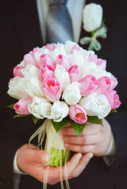 Big bridal bouquet  clipart