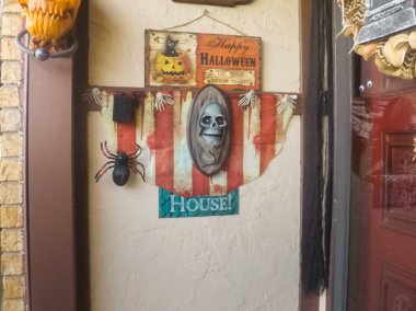 Açık ev halloween dekorasyon.