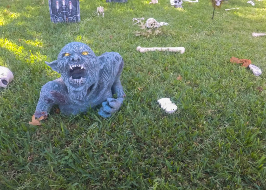 Decoración de halloween de patio. — Foto de stock © russiandoll #129144608