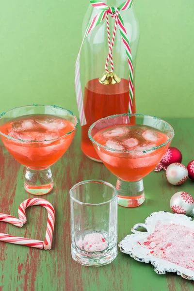 Candy cane vodka. — Stock Fotó