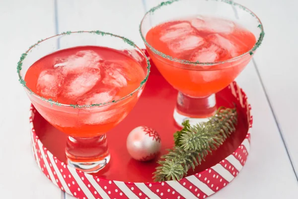 Candy cane vodka. — Stock Fotó