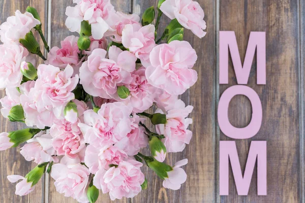 Розовые гвоздики на День матери . — стоковое фото