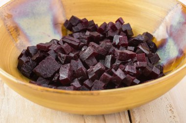 Pancar - ev yapımı, sağlıklı, pancar kızılcık, ap için malzemeler kesme