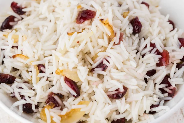 Cranberry witte rijst. — Stockfoto