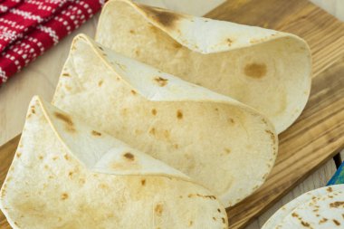 Çıtır tortilla kabuk - taco salatası için madde.