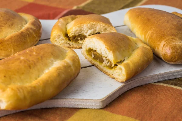 Picaduras de pastel de calabaza recién horneado . — Foto de Stock