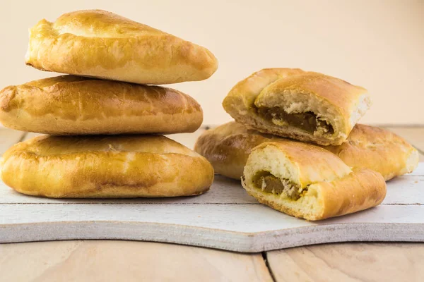 Picaduras de pastel de calabaza recién horneado . — Foto de Stock