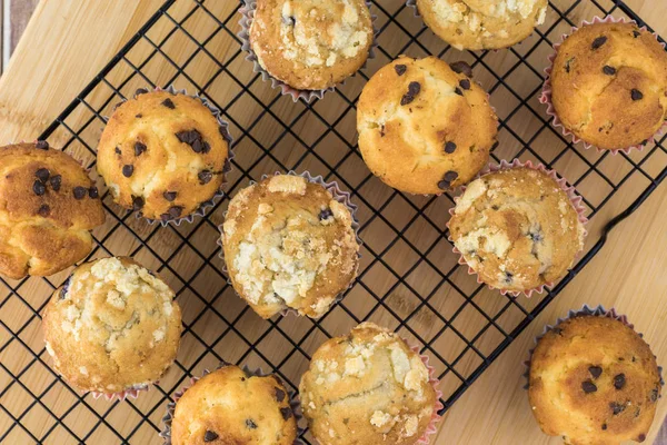 Blandade muffins för semester. — Stockfoto
