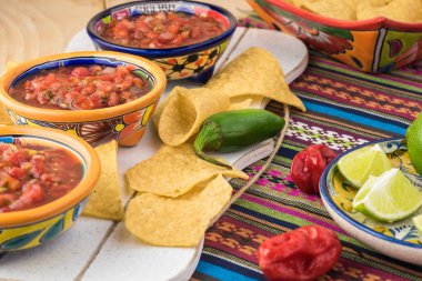 Ev yapımı taze kişniş salsa.