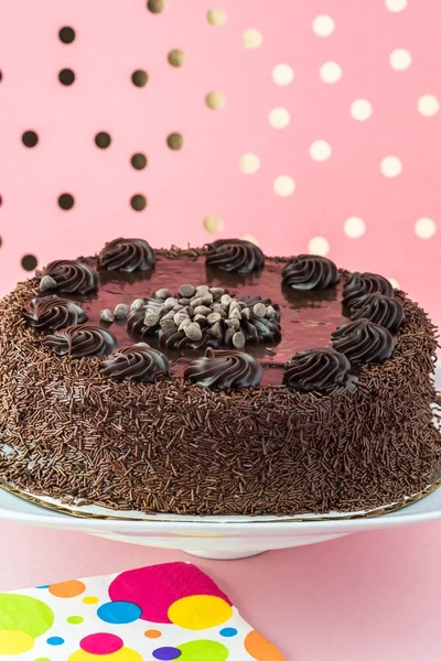 Çikolatalı doğum günü pastası.