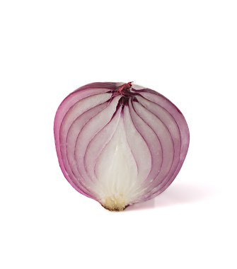  beyaz zemin üzerine soğan kesmek