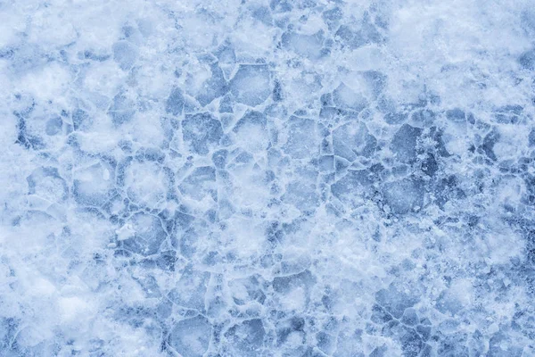 Ice texture, frozen water in lake background
