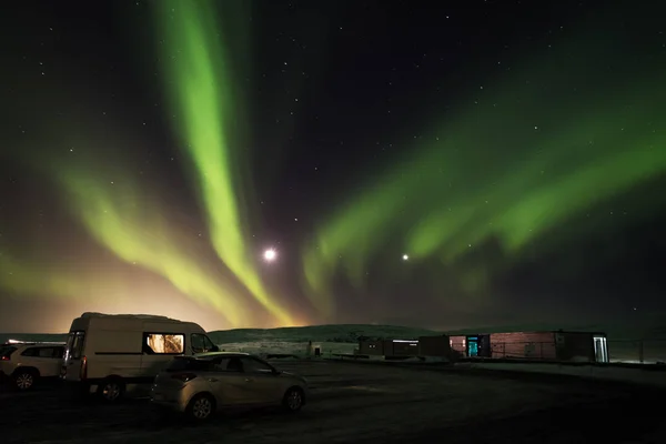 Aurora Borealis Pingvellir Milli Parkı'nda, South Iceland — Stok fotoğraf