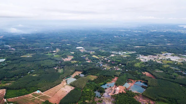 空中風景、タイの田舎エリア — ストック写真