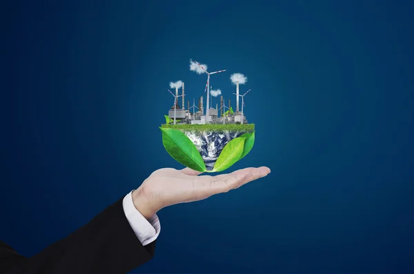 Conceptos Negocio Ecológicos Energía Limpia Elemento Esta Imagen Son Proporcionados — Foto de Stock