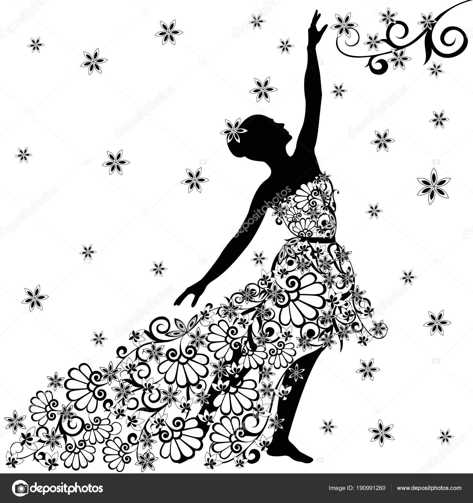 Women Dress Silhouette Clip Art