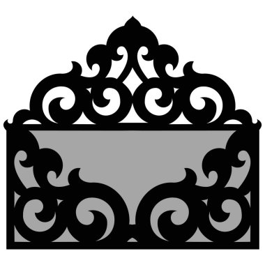 Tatil ve düğün davetiyeleri için zarf şablonu