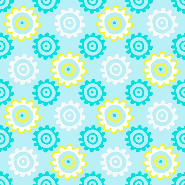 Patrón floral sin costuras — Vector de stock