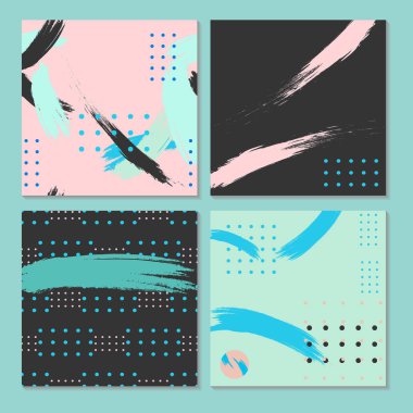 Soyut Kusursuz Desenler Ayarlandı