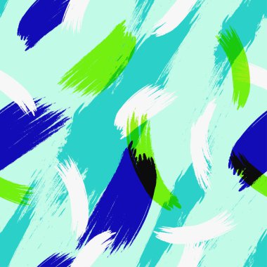 fırça konturları seamless modeli