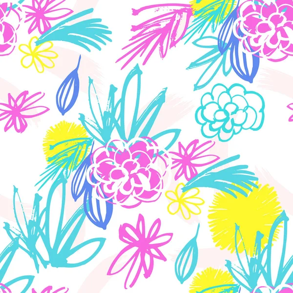 Modèle floral sans couture — Image vectorielle