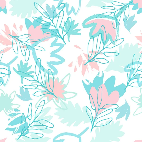 Modèle floral sans couture — Image vectorielle