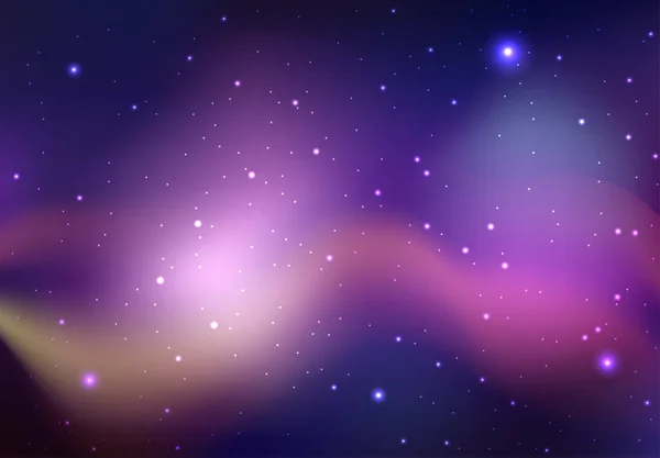 Fondo del espacio con estrellas — Vector de stock