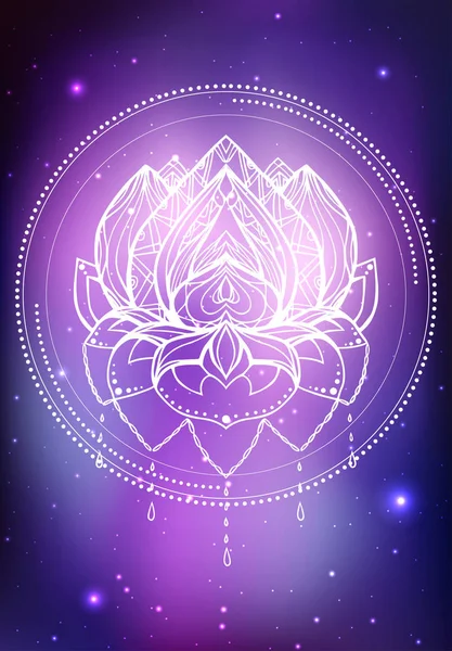 Lotus boho desenli