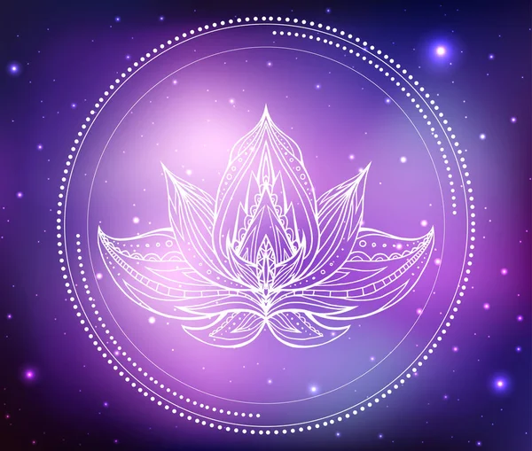 Lotus boho desenli