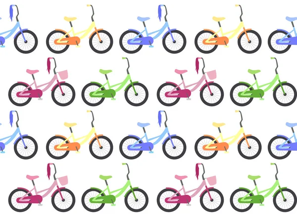 子供の自転車を持つテクスチャー — ストックベクタ