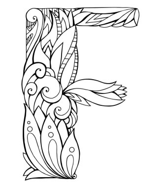 Çizim büyük harf F