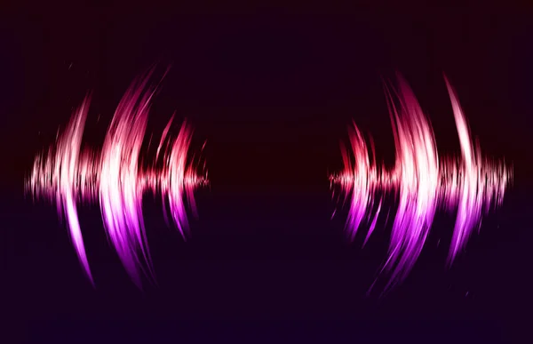 Patrón techno con vibración de sonido circular — Vector de stock