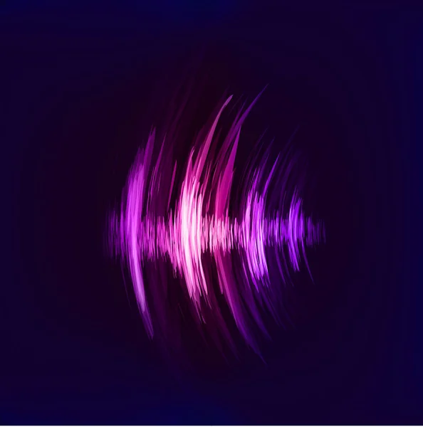 Patrón techno con vibración de sonido circular — Vector de stock