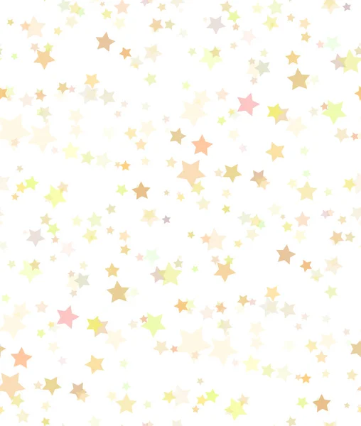 无缝纹理的金色星星 — 图库矢量图片