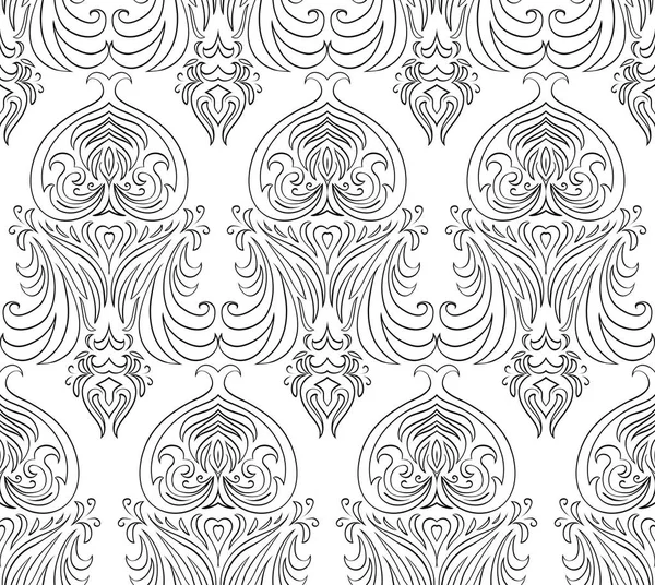 Textura vintage negra sin costuras — Vector de stock