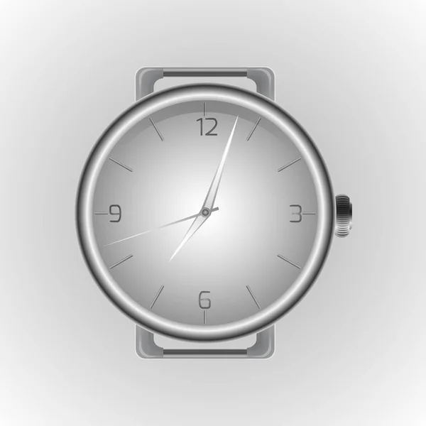 Ilustración realista del reloj de pulsera . — Vector de stock